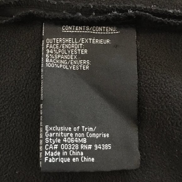 [Novelti] Black Fleece Lined High Collar Hooded Raincoat | L | Good - Picture 14 of 15